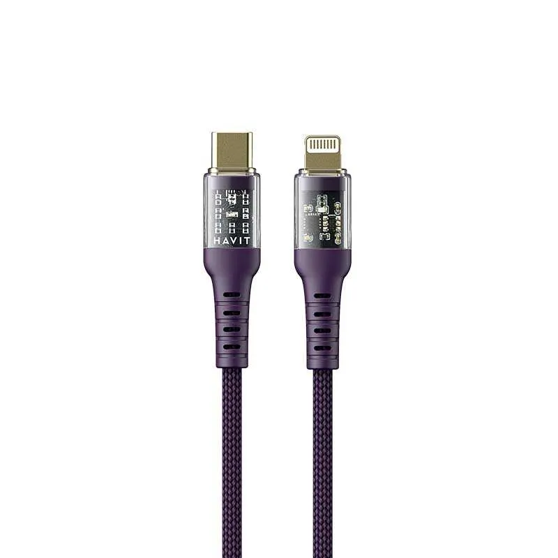 HAVIT Charging Cable CB6241 Type-C Lightning Fast