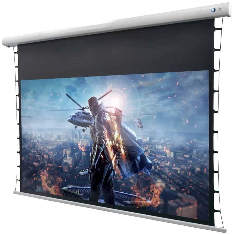 Deluxx Darkvision Kontrastleinwand Tension Motorleinwand