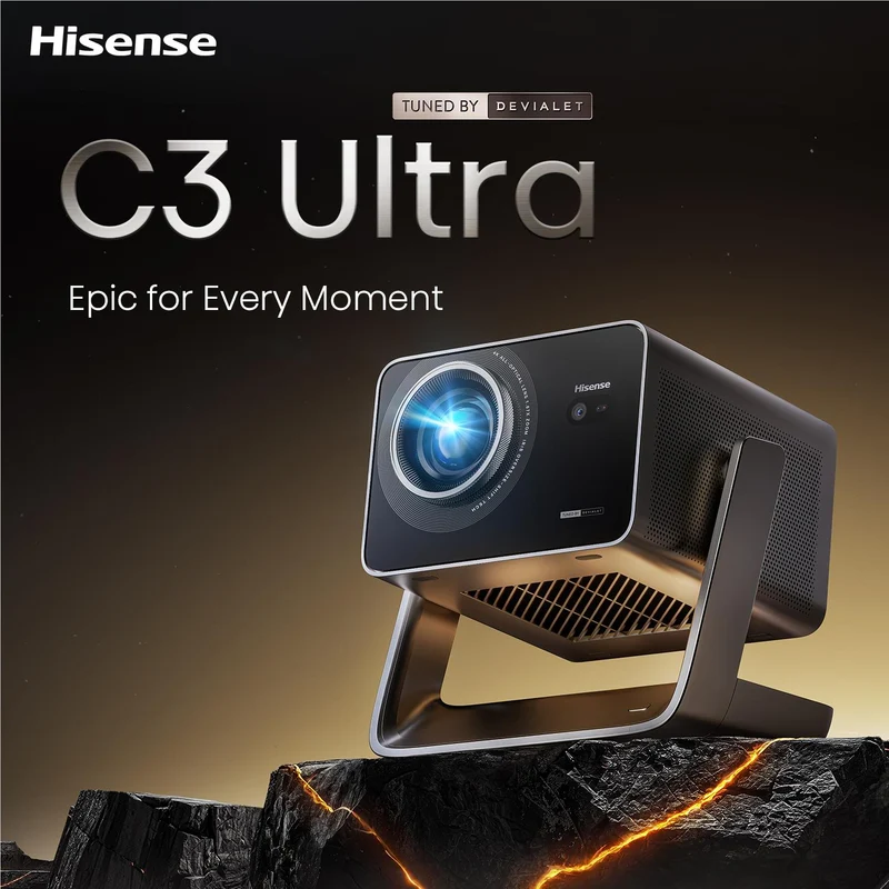 Hisense C3 Ultra 65''-300'' 4K 4000 Lumens RGB Triple Laser Projector