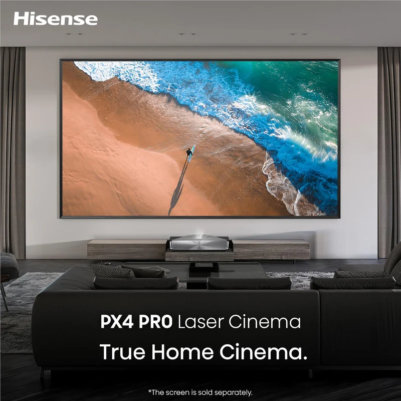 Hisense PX4 PRO 80"–200" 4K RGB Triple Laser Cinema UST Projector