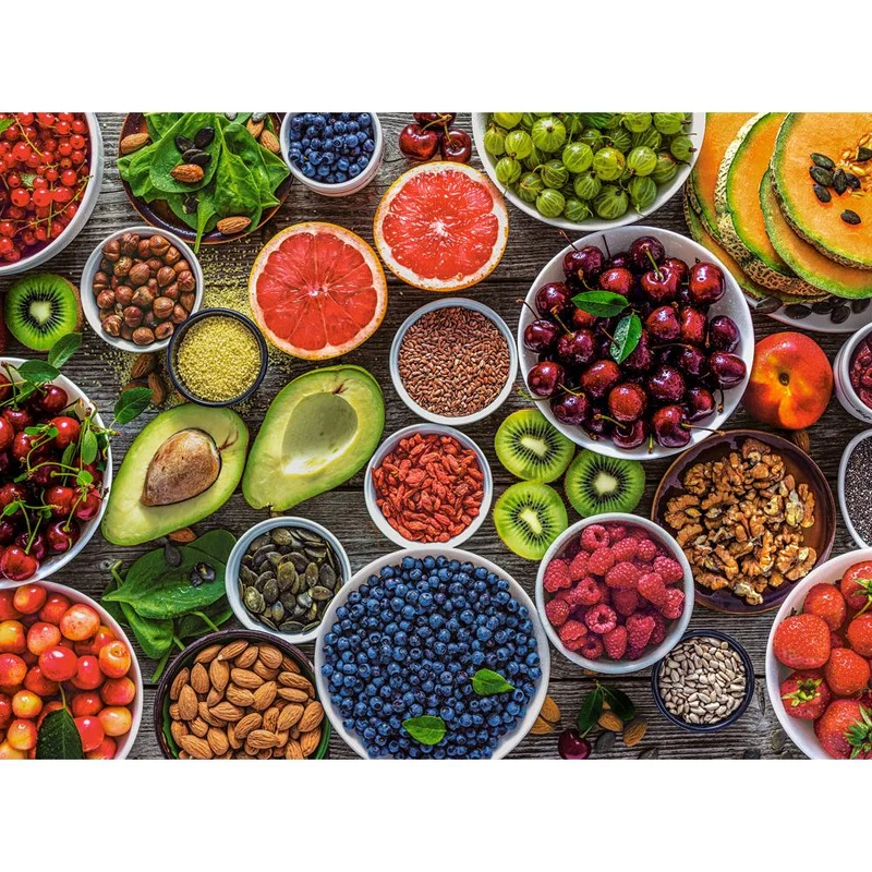 Castorland 2000-Pieces Table Full of Superfood Puzzle