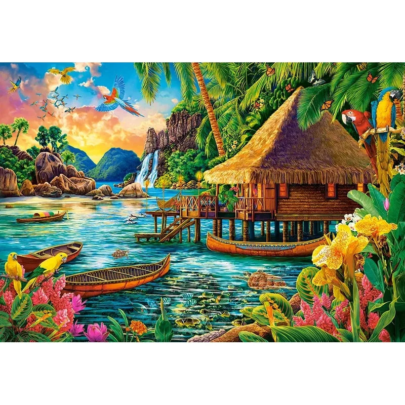 Castorland 1000-Pieces Tropical Island Puzzle