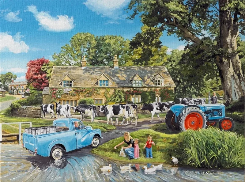 Holdson 1000-Pieces Village Kids: Crossing The Ford
