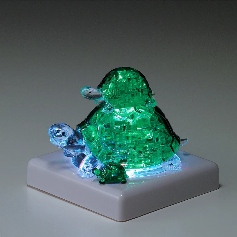 3D Turtles Crystal Puzzle