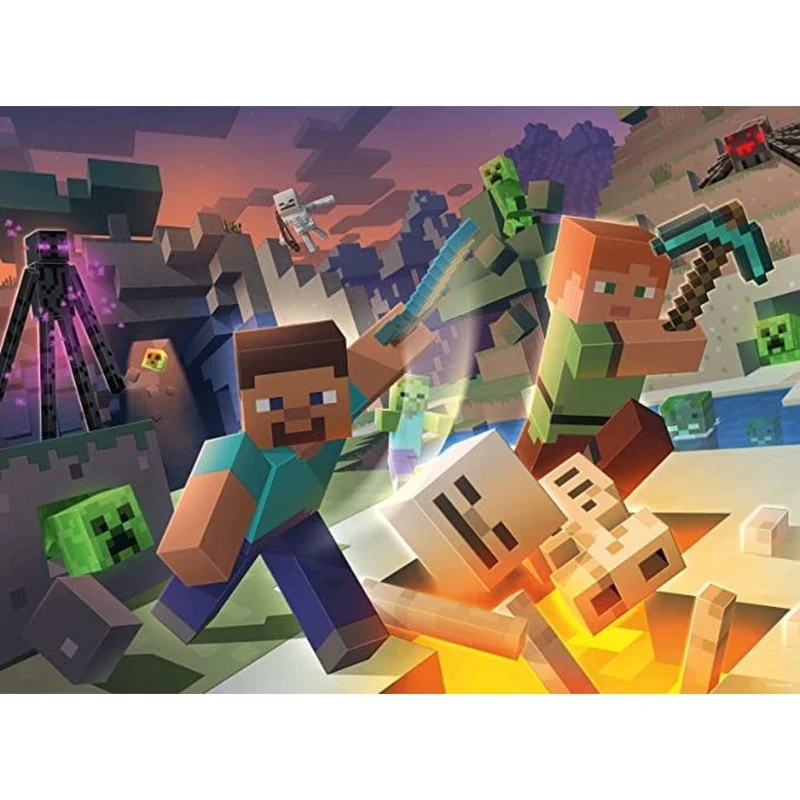 Ravensburger 100pc Monster Minecraft Puzzle