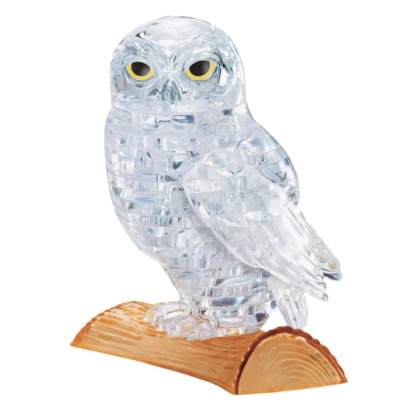 Bepuzzled 3D Clear Owl Crystal Puzzle