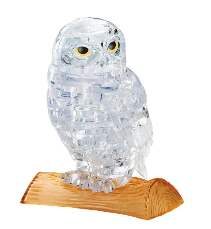 Bepuzzled 3D Clear Owl Crystal Puzzle