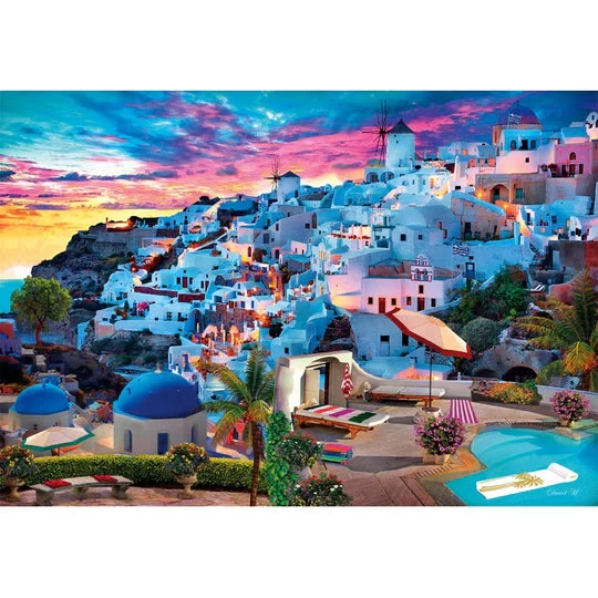 500pc Greece View Compact Puzzle