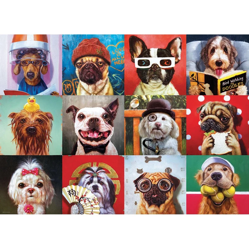 Eurographics 1000-Pieces Funny Dogs Puzzle