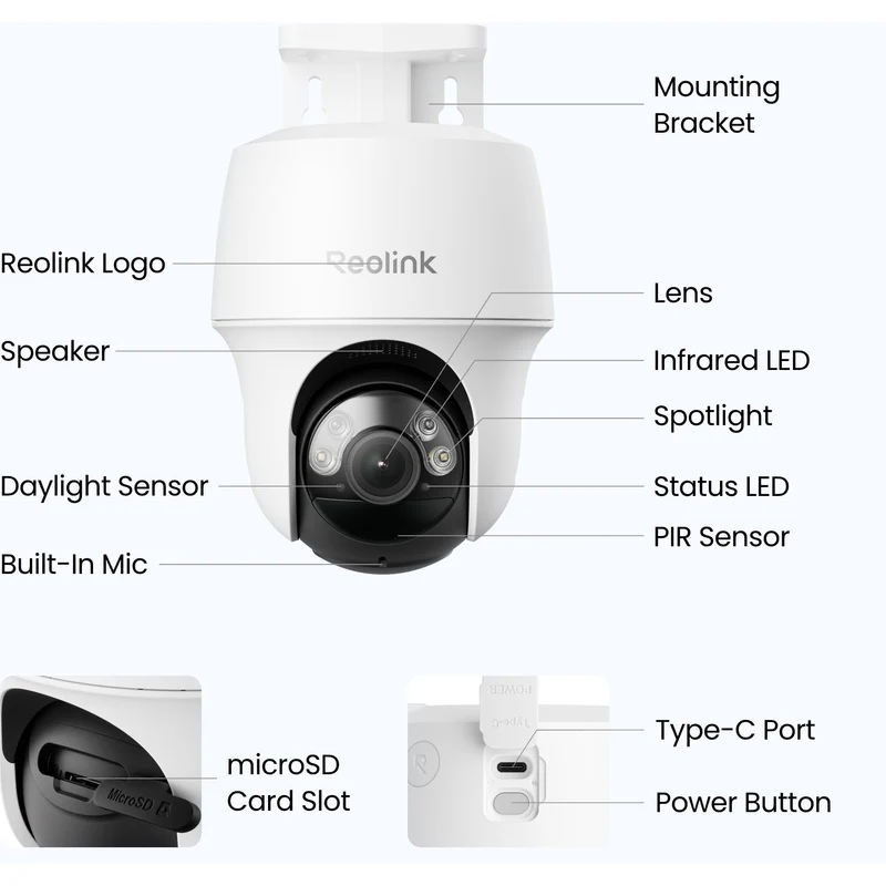 Reolink Argus Lite 3MP Wireless Pan & Tilt Security Camera