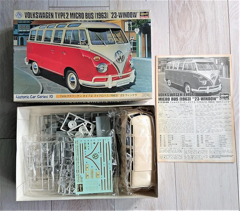 Hasegawa 1/24 Volkswagen Type 2 Micro Bus 1963 23 Window