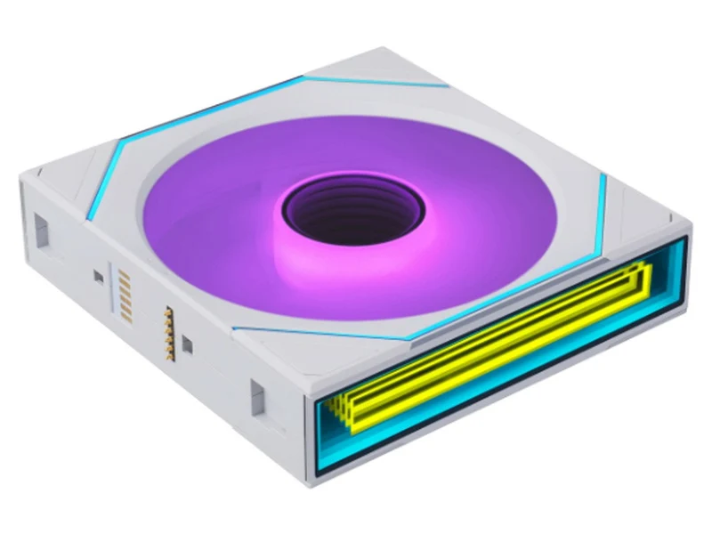 Lian Li Uni Fan SL Infinity Flex 2.4GHz Wireless 120mm Reverse Blade ARGB Fan 3 Pack - White (12RSLIN1F3W)