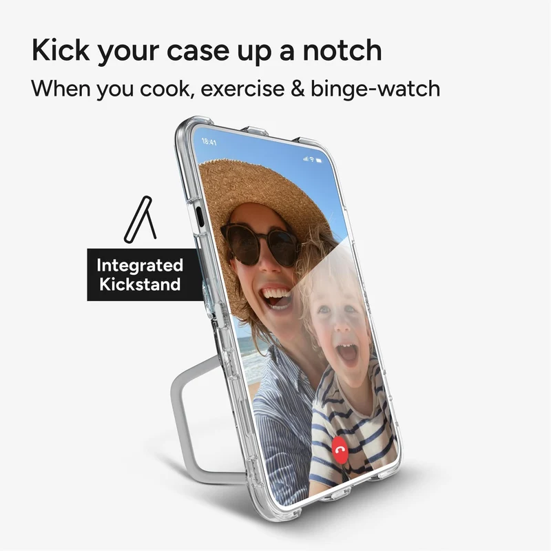 ZAGG Crystal Palace Snap KickStand case for iPhone Fold (Clear)