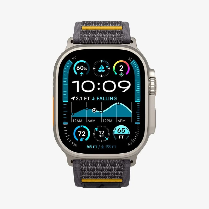Spigen Apple Watch 49mm 46mm 45mm 44mm 42mm Athlex Air Band (Active Grey)