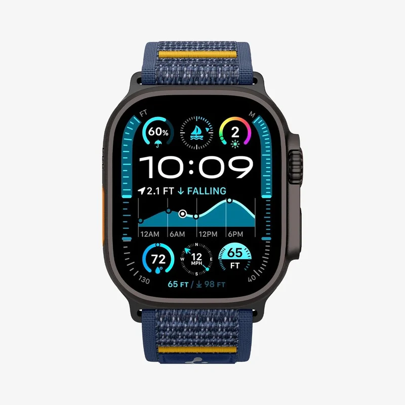 Spigen Apple Watch 49mm 46mm 45mm 44mm 42mm Athlex Air Band (Active Navy)