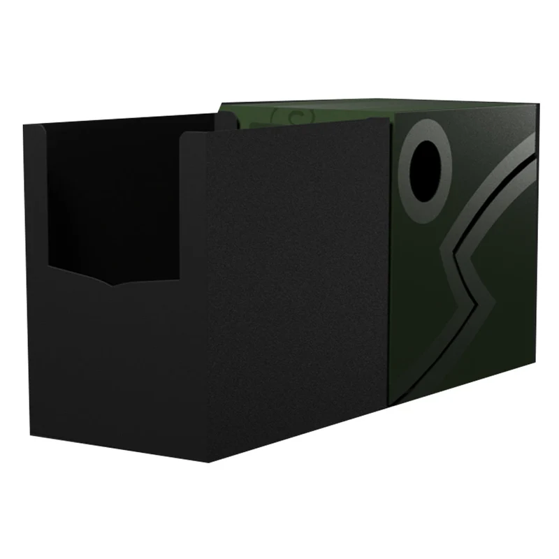 Arcane Tinmen Dragon Shield Revised Double Shell - Forest Green/Black Deck Box