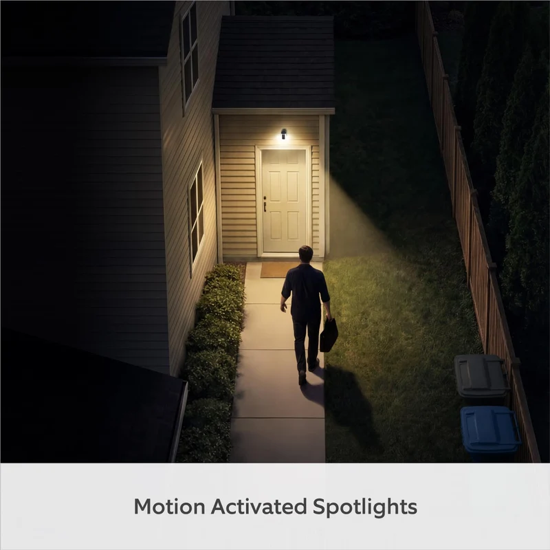 Ring Spotlight Cam 2K(2ND Gen) Battery Powered Security Camera (White) [4-PACK]