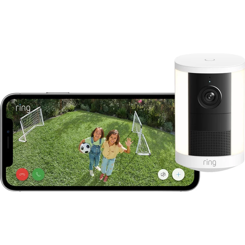 Ring Spotlight Cam 2K (2nd Gen) Battery Powered Security Camera (White)