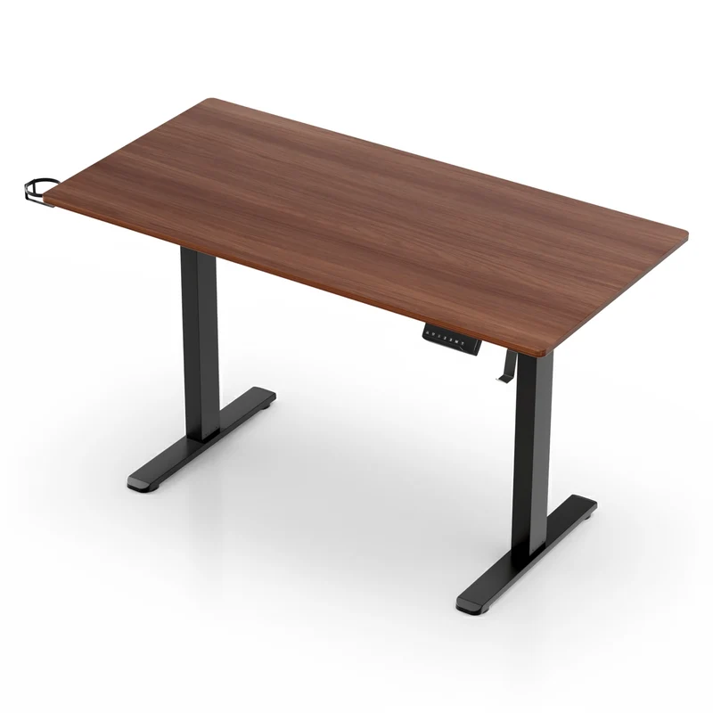 Artiss Standing Desk Motorised Dual Motor Electric Walnut 140CM
