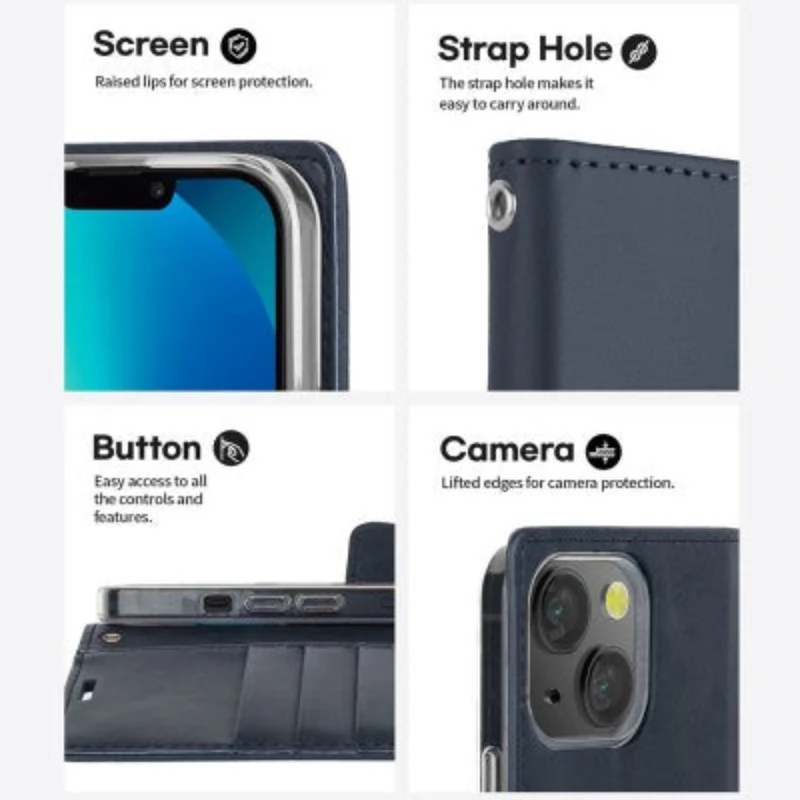 Goospery Bluemoon Diary for iPhone 16 Pro - Rose Gold, Original