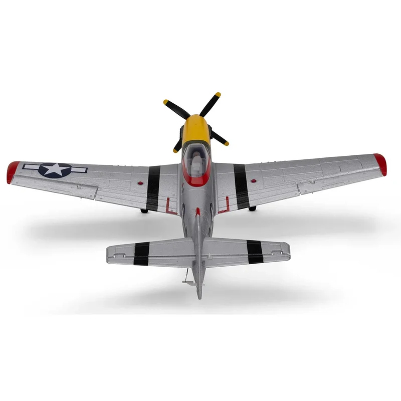 E-Flite RC Plane UMX P-51D Mustang "Detroit Miss" 500mm Warbird BNF Basic with AS3X and Smart Technology