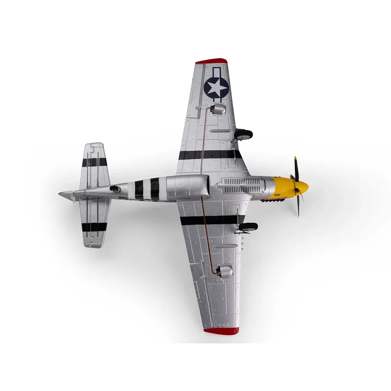 E-Flite RC Plane UMX P-51D Mustang "Detroit Miss" 500mm Warbird BNF Basic with AS3X and Smart Technology