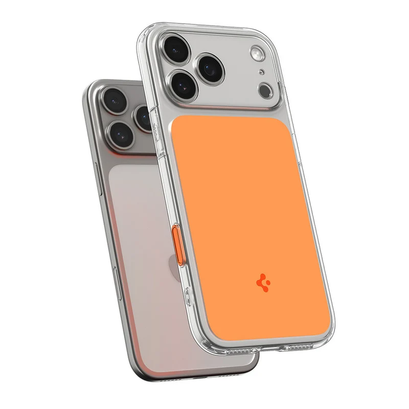 SPIGEN Ultra Hybrid T MagSafe Case for iPhone 18 Pro/17 Pro (Glossy Orange)