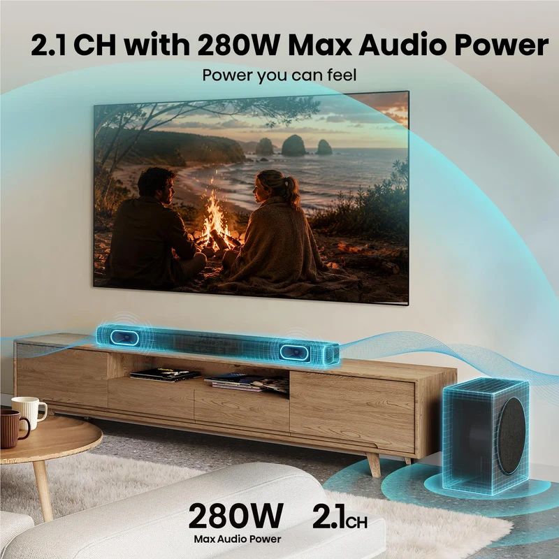 Hisense HS2100S 280W 2.1 CH Soundbar with Wireless Subwoofer