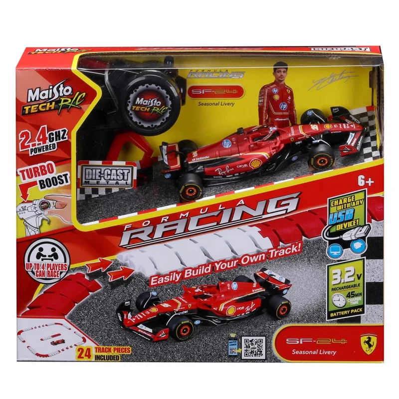 1/4 F-1 Racing Track 2024 Ferrari SF-24 Leclerc #16 Formula Racing RC