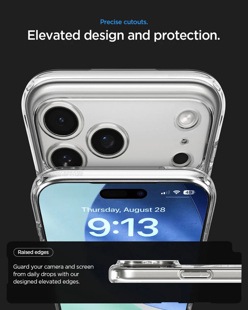 SPIGEN Ultra Hybrid Zero One MagSafe Case for iPhone 18 Pro/17 Pro (Zero One White)