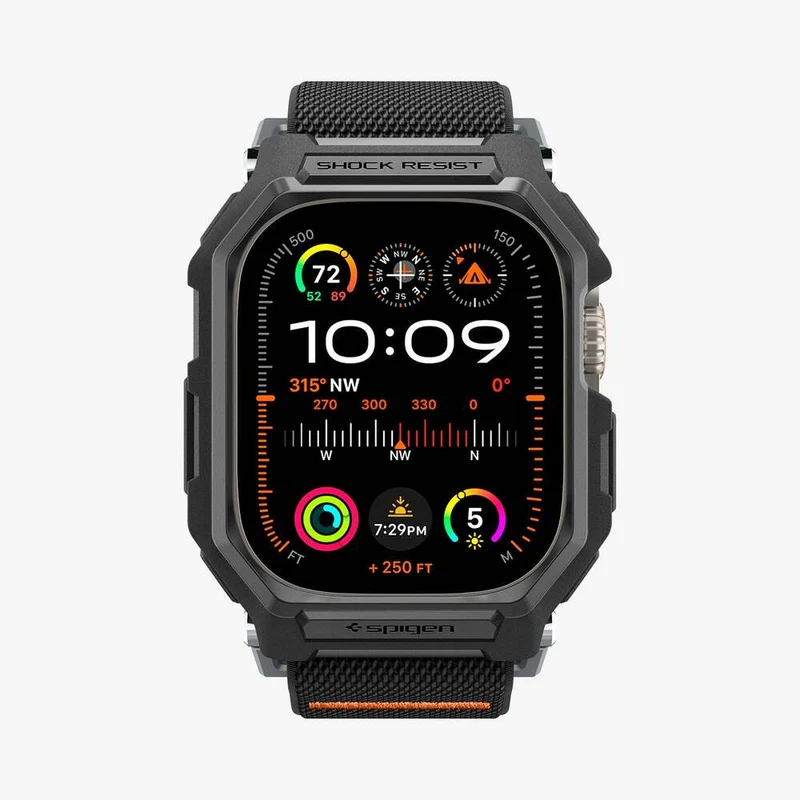 Spigen Apple Watch Ultra 4/3/2/1 49mm Lite Fit Pro Wristband Case (Black)