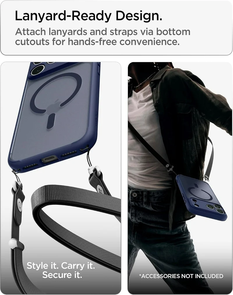 SPIGEN Ultra Hybrid MagSafe Case for iPhone 18 Pro/17 Pro (Frost Deep Blue)