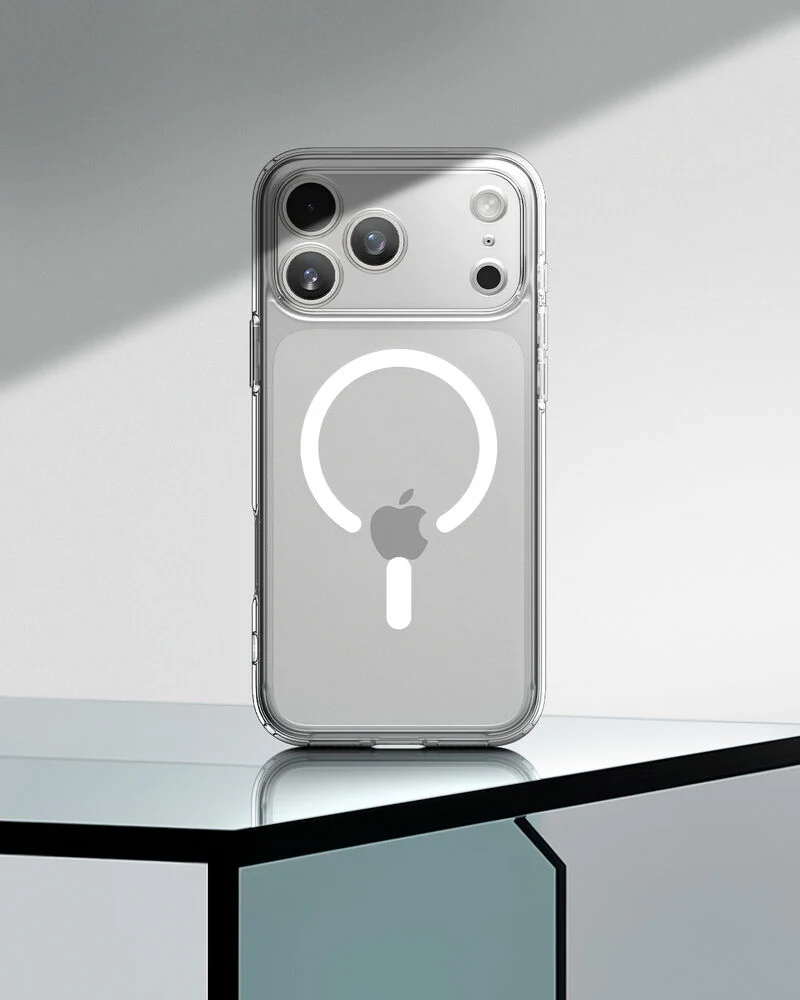 SPIGEN Ultra Hybrid MagSafe Case for iPhone 18 Pro/17 Pro (Clear Case/White Ring)
