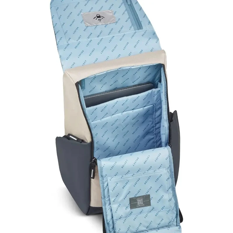 Delsey Securflap 15.6" Laptop Backpack Sand