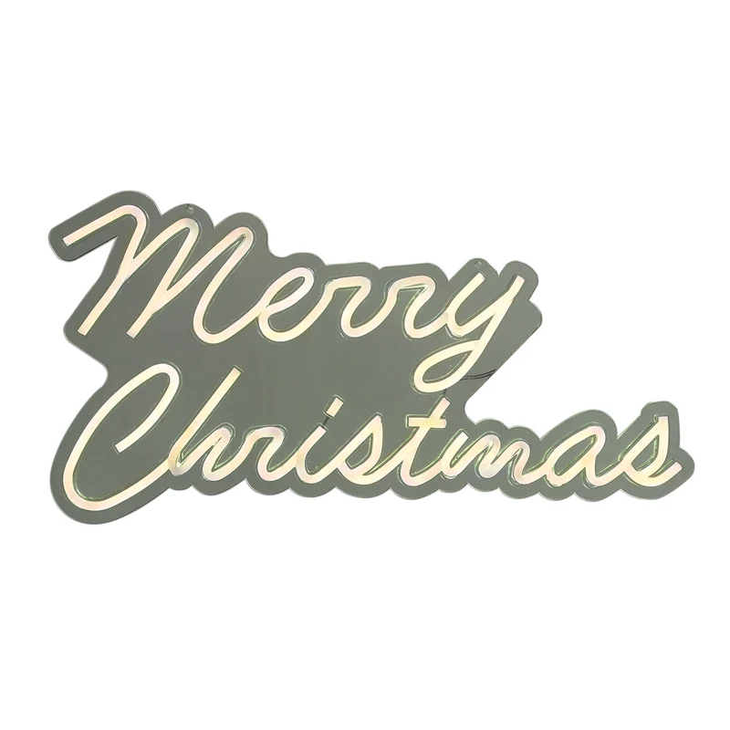 Lexi Lighting 50cm Merry Christmas Neon Sign - Warm White