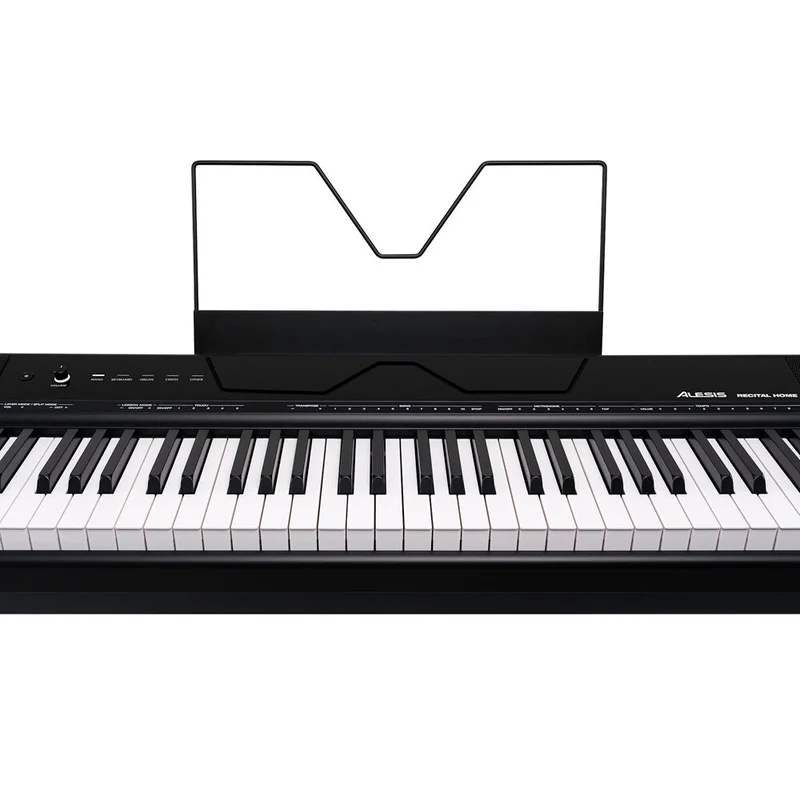 Alesis Recital Home Contemporary 88 Key Digital Piano with Wood Stand Black