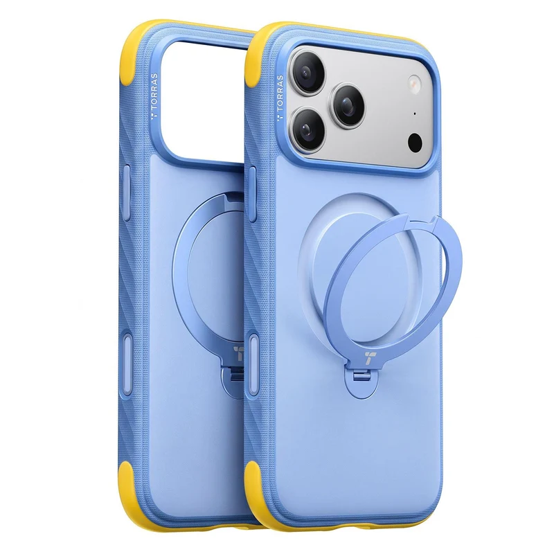 Torras Ostand Q3 Rugged Case for iPhone 18 Pro (Island Blue)