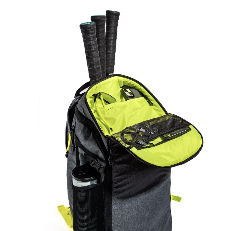 ADV Tennis Backpack V2 Bag (3 Racquet Capacity) with 16" Laptop Sleeve + Cooler in Volt Charcoal