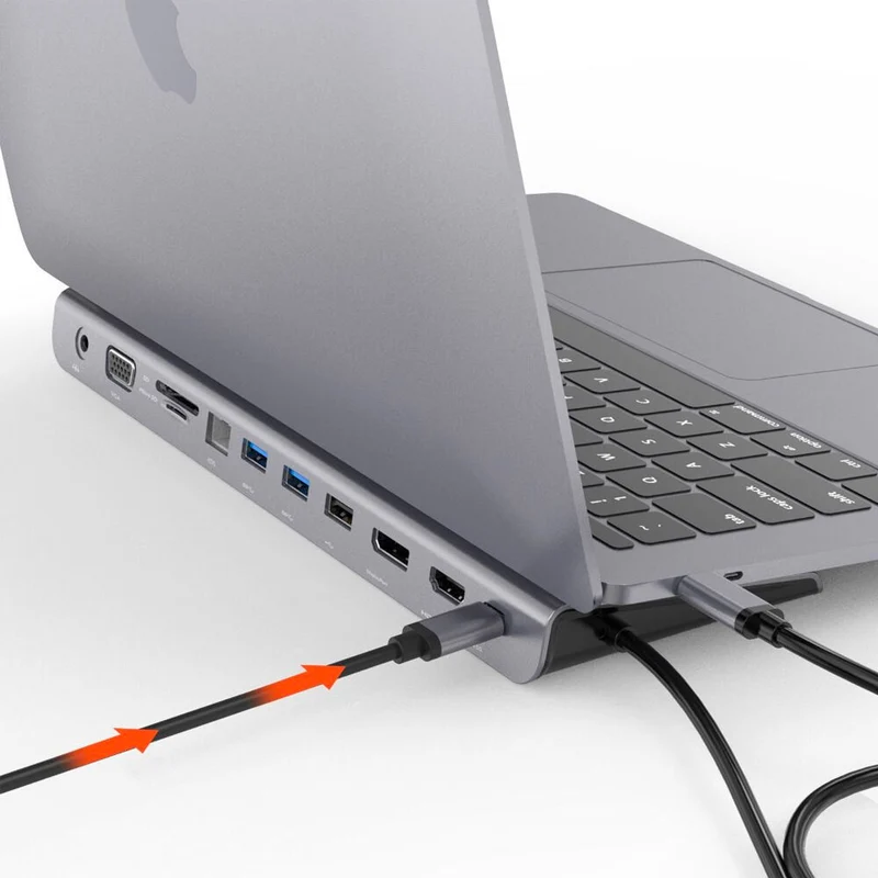 mbeat MB-DOCK-D11 11-in-1 Multiport USB-C Dock with Power Delivery