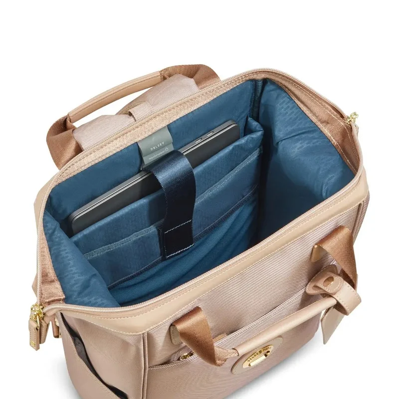 Delsey Chatelet Air 2.0 14" Laptop Tote Backpack - Beige Rose