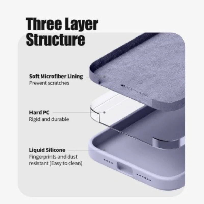 Goospery Silicon for iPhone 16 Plus - Purple
