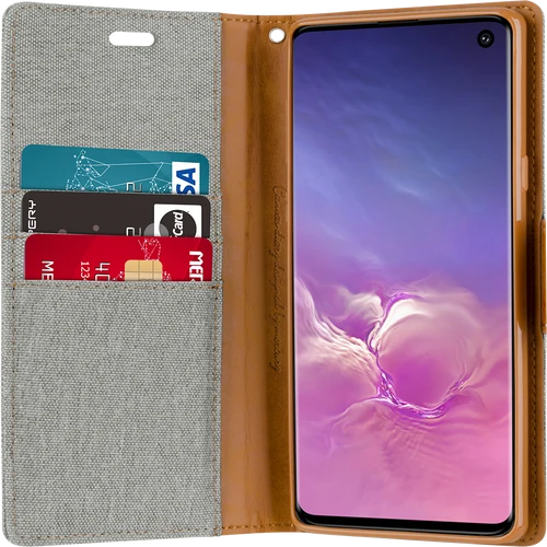 Goospery Canvas Diary For iPhone X / XS - Pink