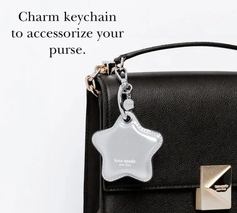 Kate Spade Star Charm Keychain for AirTag