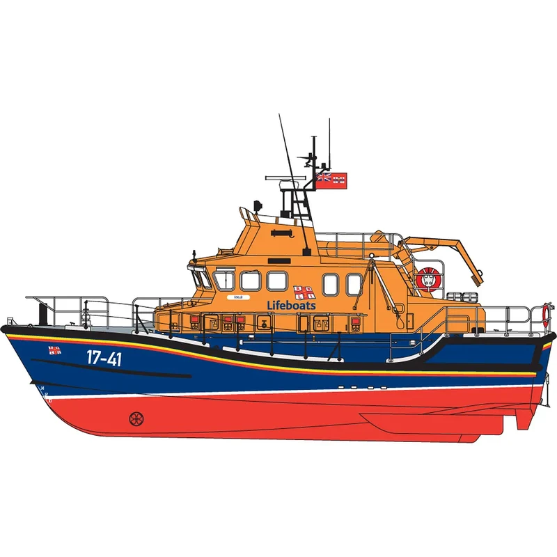 Airfix 1/72 RNLI Severn Class Lifeboat Scaled Plastic Model Kit