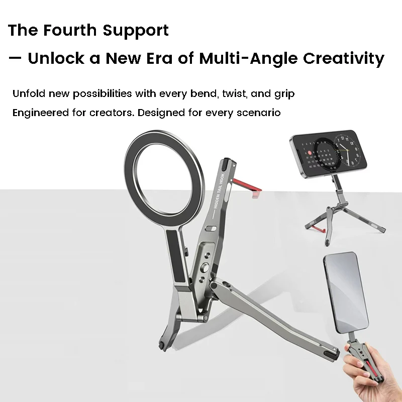 ZLOS Universal MagSafe Phone Stand & Magnetic Mount with Foldable Grip