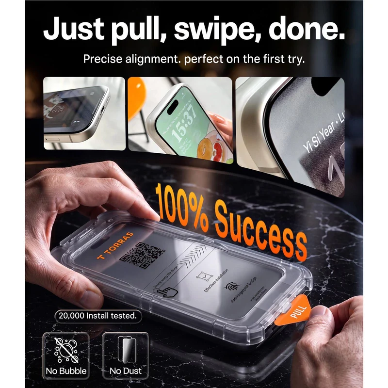 Torras HD Glass Screen Protector for iPhone 18 Pro