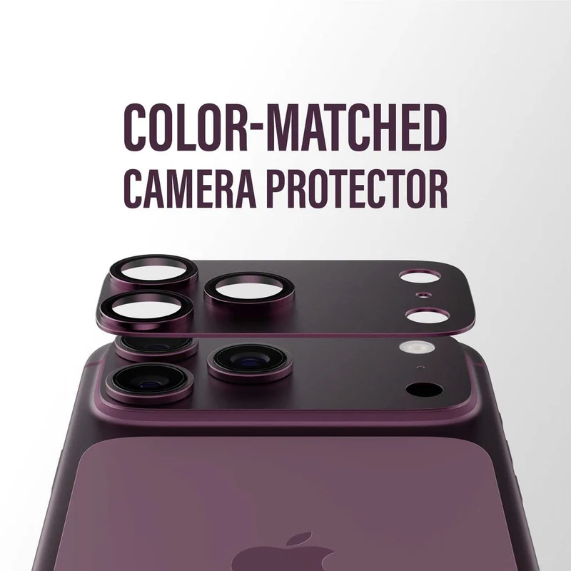PanzerGlass Fender Camera Protector for iPhone 18 Pro (Dark Cherry)