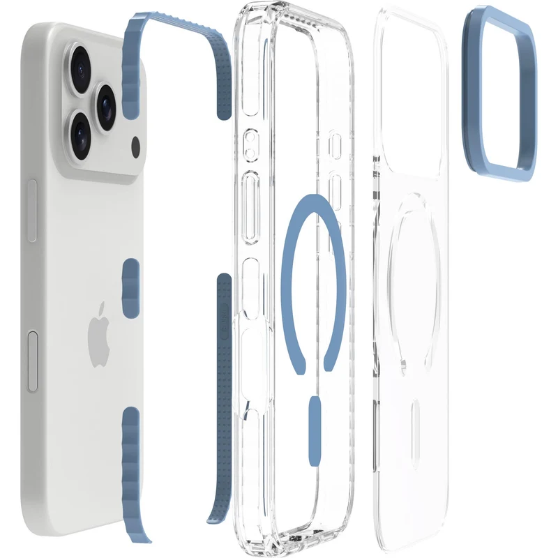 Cygnett Charge and Connect MagSafe Case for iPhone 18 Pro/17 Pro (Forever Blue)