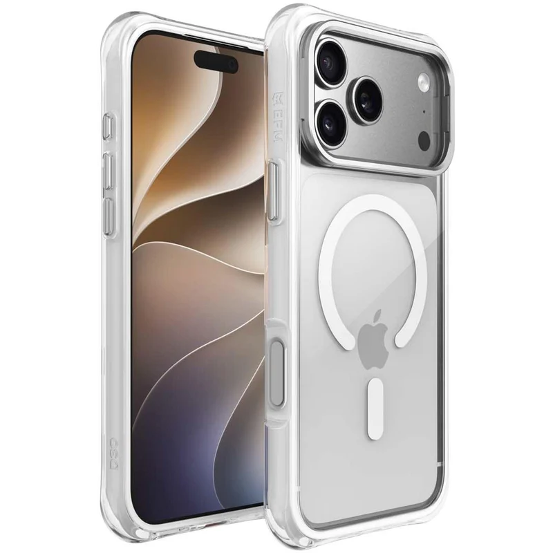 EFM Portland Case with D3O Zero for iPhone 18 Pro Max (White Clear)