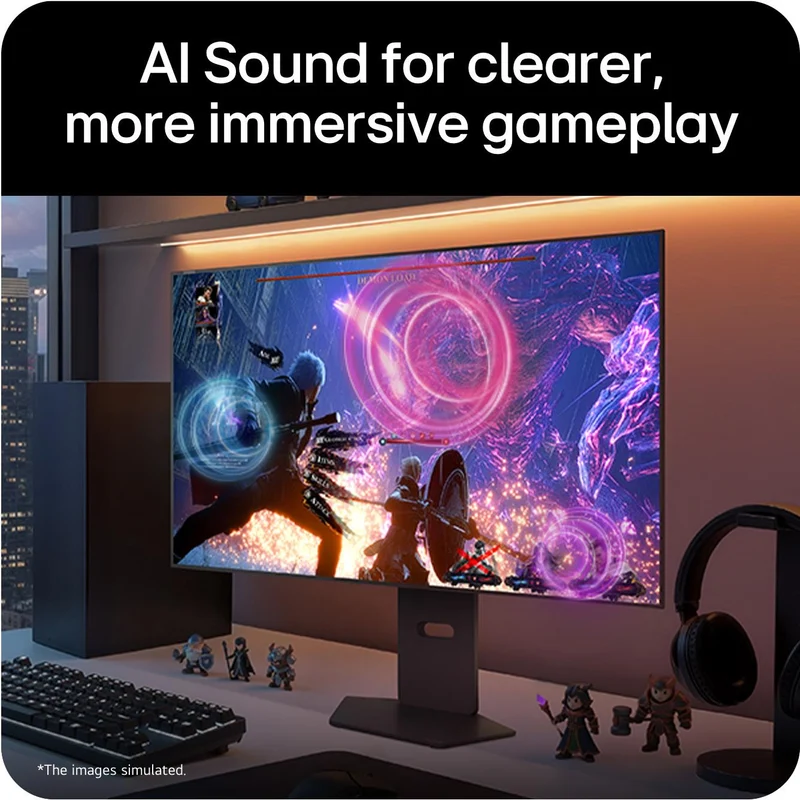 LG UltraGear evo AI 32GX870B 32" 4K UHD Dual Mode 240Hz/480Hz OLED Gaming Monitor